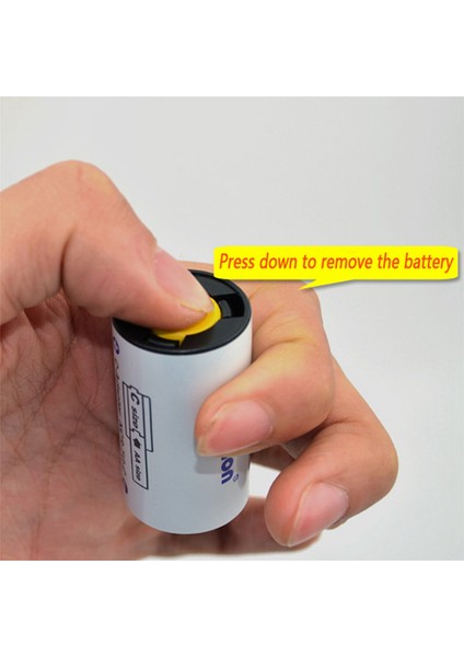 Powerlion C Boyutu Adaptörleri, Aa'dan C Boyutuna Ara Parça Dönüştürücü Kutusu Aa Hücreleriyle Kullanım - 8 Paket (Yurt Dışından)