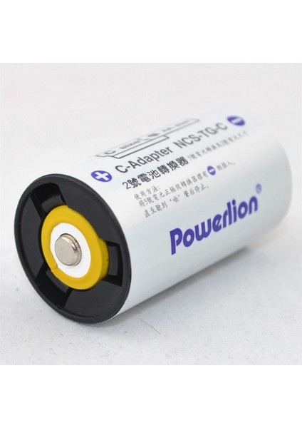 Powerlion C Boyutu Adaptörleri, Aa'dan C Boyutuna Ara Parça Dönüştürücü Kutusu Aa Hücreleriyle Kullanım - 8 Paket (Yurt Dışından)
