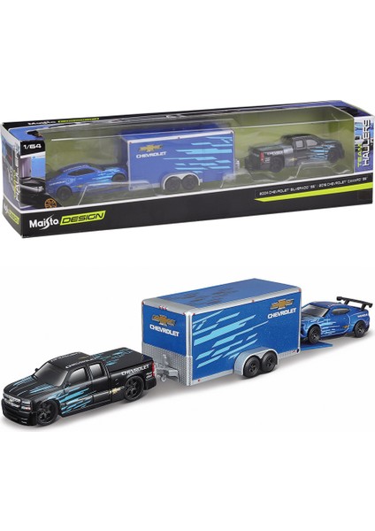 1:64 Chevrolet Silverado Ss Camaro Nakliye Römorku Kiti (Yurt Dışından)