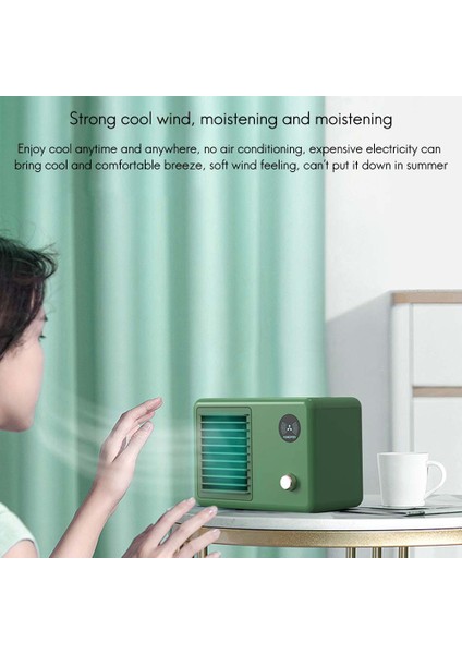 Soğutma Fanı Klima Taşınabilir Klima Nemlendirici Ev Ofis Için Soğutucu USB 3 Hız ile Yeşil (Yurt Dışından) fırsatları
