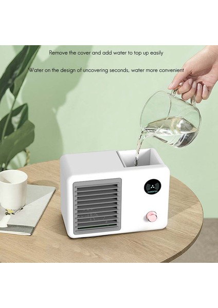 Soğutma Fanı Klima Taşınabilir Klima Nemlendirici Ev Ofis Için Soğutucu USB 3 Hız ile Yeşil (Yurt Dışından) indirimleri