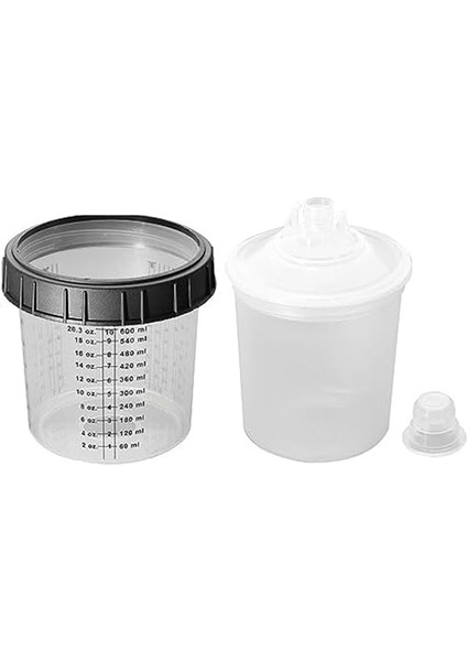 Otomotiv Boyası Karıştırma Kabı ve Astar Seti Tek Kullanımlık Boya Tabancası Kapları Otomotiv Boyası Filtre Kapakları ve Adaptörleri 10'lu Paket A (Yurt Dışından) fiyatları