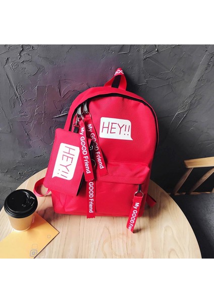 Rahat Saf Basit Sırt Çantası Kampüs Çok Yönlü Öğrenci Sırt Çantası Siyah (Yurt Dışından) indirimleri