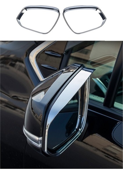 Sienna XL40 ile Uyumlu 2021 2022 Gümüş Araba Dikiz Aynası Yağmur Kaş Kapağı Trim Dekoratif Çerçeve Aksesuarları (Yurt Dışından) fiyatları
