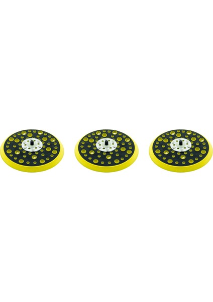 Многоцелевые Наборы,3x 150MM 5/16 Dişli 52 Delik Orta Yoğunluk Rastgele Orbital Zımpara Makinesi Kanca ve Döngü Destek Pedi Mirka Ceros ile Uyumlu (Yurt Dışından)