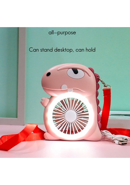Asılı Boyun Fan, Küçük USB Masası El Taşınabilir Kişisel Soğutma Hava Fanı Gece Lambası Ofis Ev Seyahat Için Sarı (Yurt Dışından)