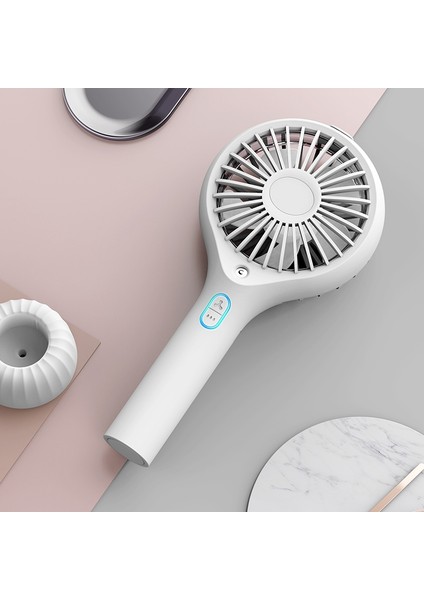 El Mini Fan Taşınabilir 2000 Mah USB Şarj Edilebilir Su Püskürtme Soğutma Ofis Klima Nemlendirici Beyaz (Yurt Dışından) fırsatları