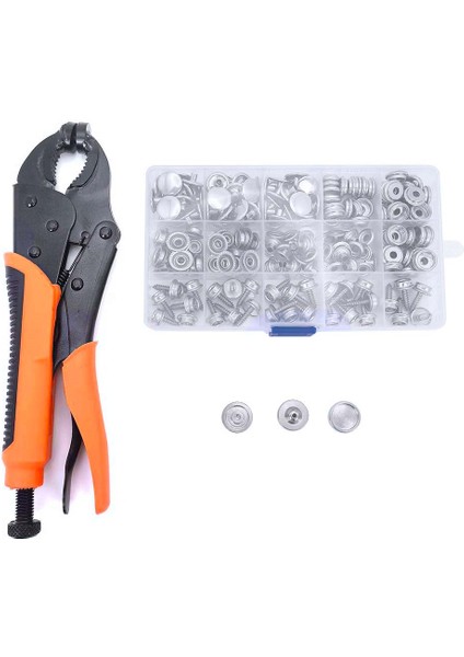 Kanvas Için Çıtçıtlı Düğme Seti, Tekne Kapakları Çıtçıtlı Düğmeler Için Ayarlanabilir Pense Çıtçıt Seti, Çıtçıt Alet Seti (Yurt Dışından)