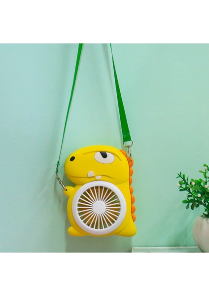 Asılı Boyun Fan, Küçük USB Masası El Taşınabilir Kişisel Soğutma Hava Fanı Gece Lambası Ofis Ev Seyahat Için Sarı (Yurt Dışından)