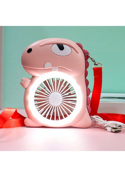 Asılı Boyun Fan, Küçük USB Masası El Taşınabilir Kişisel Soğutma Hava Fanı Gece Lambası Ofis Ev Seyahat Için Sarı (Yurt Dışından)