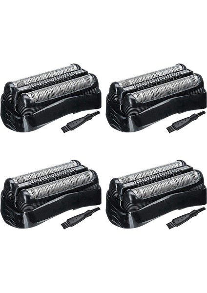 4x 21B Tıraş Makinesi Yedek Kafa Braun Serisi 3 Elektrikli Tıraş Makineleri 301S,310S,320S,330S,340S,360S,3010S,3020S,3030S,3040 (Yurt Dışından)