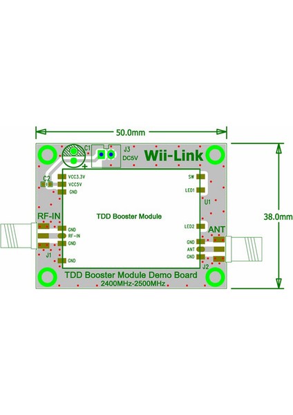 2.4g Sinyal Amplifikatör Sinyal Güçlendirici 2.4 Ghz 2 W Yüksek Frekans Zigbee Sinyal Amplifikatör Güçlendirici Modülü Demo Kurulu ile Uyumlu (Yurt Dışından) fırsatları