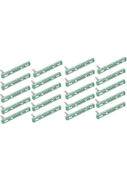 20 Adet 75MM Mikser Fader B10K Çift Düz Slayt Potansiyometre Lot (Yurt Dışından)