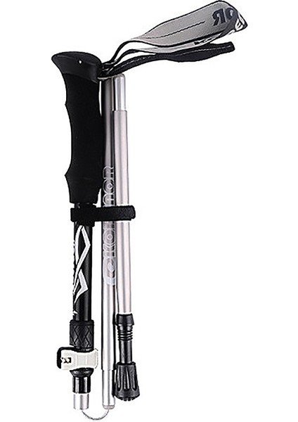 1pc Eva Kolu 5 Bölümlü Yürüyüş Direkleri Katlanır Trekking Direkleri Nordic Yürüyüş Çubukları, Siyah 95-110CM (Yurt Dışından)