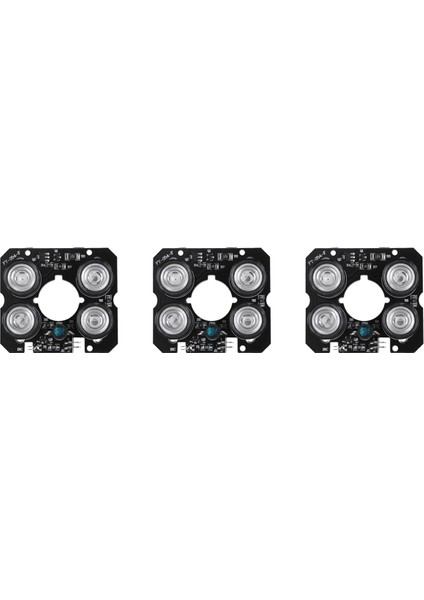 Adet 4 Dizi Ir LED Spot Işık Kızılötesi 4x Ir LED Kurulu Cctv Kameralar Için Gece Görüşü (52MM Çap) (Yurt Dışından)