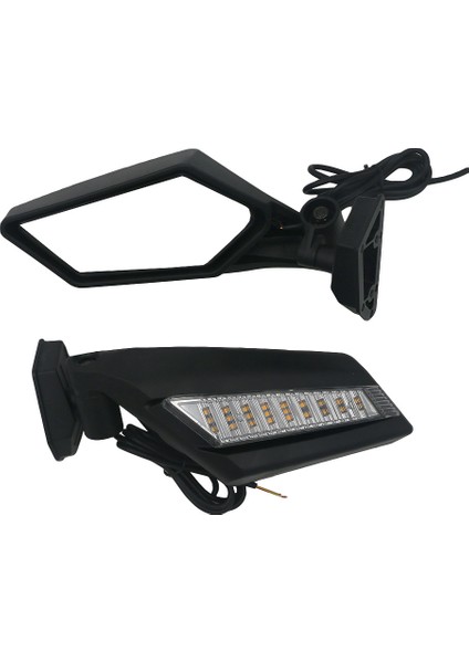 Utv Dikiz Aynası LED Dönüş Sinyali Işık Yan Aynalar Can Am X3 R Max Commander 715002898 2017-2020 ile Uyumlu (Yurt Dışından)