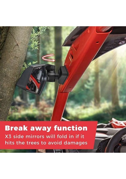 Utv Dikiz Aynası LED Dönüş Sinyali Işık Yan Aynalar Can Am X3 R Max Commander 715002898 2017-2020 ile Uyumlu (Yurt Dışından) fiyatları