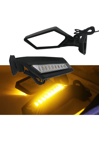 Utv Dikiz Aynası LED Dönüş Sinyali Işık Yan Aynalar Can Am X3 R Max Commander 715002898 2017-2020 ile Uyumlu (Yurt Dışından) fırsatları