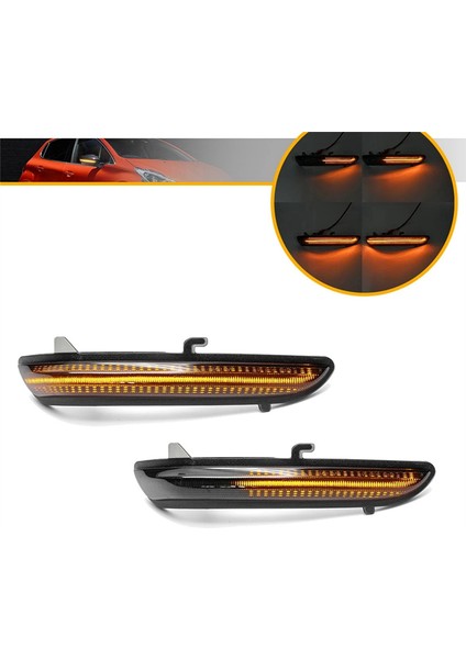 Dinamik LED Yan Ayna Flaşör Işıkları Dönüş Sinyali Lambaları 208 2008 I C3 C3 Iıı C4 Kaktüs 57B1206E ile Uyumlu (Yurt Dışından) fiyatları