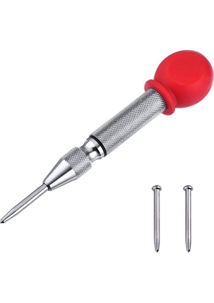 5 Inç Otomatik Merkez Delik Delgeç Işaretleyici Scriber Pencere Delgeç Kırıcı Aracı, Yastık Kapaklı ve Ayarlanabilir Darbe, 2 Parça Yedek Uç Dahil (Yurt Dışından)