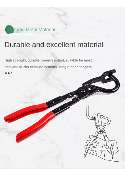 Araba Egzoz Lastik Pedi Pense Egzoz Askı Temizleme Çektirme Ağır Egzoz Borusu Kauçuk Conta Temizleme Pense Aracı (Yurt Dışından)