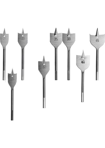 23 Adet 6-50MM Düz Matkap Yüksek Karbon Çelik Ahşap Düz Matkap Seti Ağaç Işleme Kürek Matkap Ucu Ağaç Işleme Aletleri (Yurt Dışından)