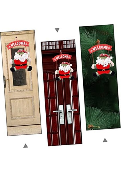 Noel Isim Plakası Kapı Asılı Askılar Süslemeleri Için Peluş Bebek Şömine Dekor Karşılama Kapı Burcu Kış Çelenk (Yurt Dışından) indirimleri