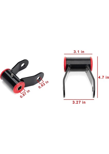 1-1.5 Inç Arka Kaldırma Yaprağı Kelepçe Kiti 88-18 Chevy Silverado 1500 Gmc Kamyon 710515 (Yurt Dışından) modelleri