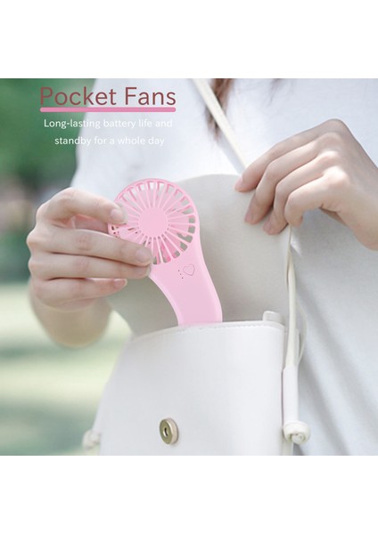 Yeni Desen Cep Hayranları USB Şarj Aleti Mini Denizkızı Öğrenci Açık Havada Taşınabilir Küçük Fan Dc Hava Soğutucu Pembe Getirmek (Yurt Dışından)