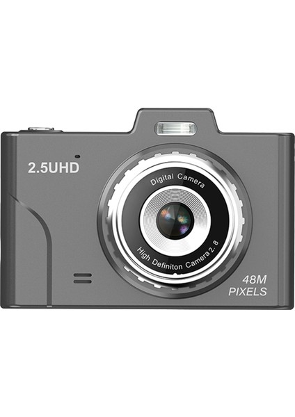 1080P Çocuk Kamerası 48MP Çift Lensler 8x Optik Zoom Mini 2.8in Tft Ekran Erkek Kız Çocuklarla Uyumlu Harika Hediye-Siyah (Yurt Dışından)
