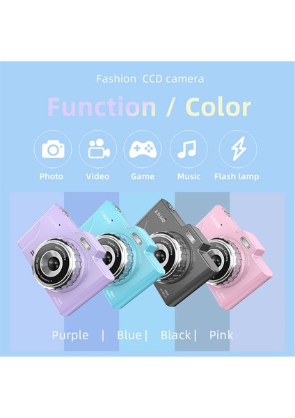 1080P Çocuk Kamerası 48MP Çift Lensler 8x Optik Zoom Mini 2.8in Tft Ekran Erkek Kız Çocuklarla Uyumlu Harika Hediye-Siyah (Yurt Dışından) fiyatları