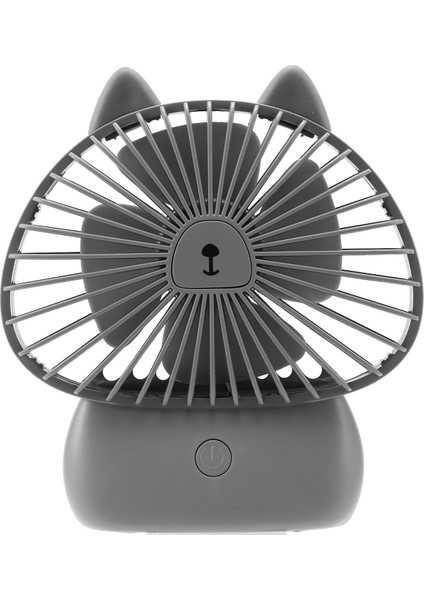 Taşınabilir Şarj Edilebilir Mini USB Fan LED Küçük Masalar Ev Hayranları Kullanışlı Masaüstü Soğutma Soğutucu Gri (Yurt Dışından)
