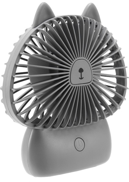 Taşınabilir Şarj Edilebilir Mini USB Fan LED Küçük Masalar Ev Hayranları Kullanışlı Masaüstü Soğutma Soğutucu Gri (Yurt Dışından) modelleri