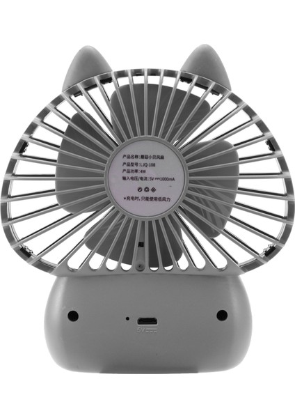 Taşınabilir Şarj Edilebilir Mini USB Fan LED Küçük Masalar Ev Hayranları Kullanışlı Masaüstü Soğutma Soğutucu Gri (Yurt Dışından) indirimleri