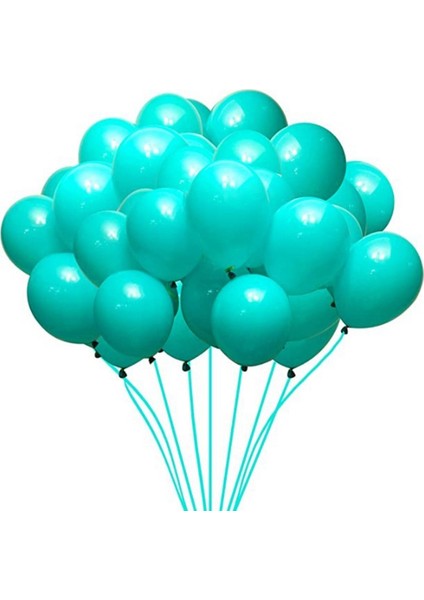 100 Adet 12 Inç Mavi Lateks Balonlar Doğum Günü Partisi Süslemeleri Yetişkin Düğün Dekor Helyum Globos Bebek Duş Balonları (Yurt Dışından)