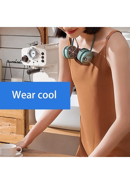 Bladeless Asılı Boyun Fanı USB Şarj Edilebilir 1800 Mah Taşınabilir Katlanabilir Spor Kulaklık Tasarımı Mini Hava Soğutucu-Yeşil (Yurt Dışından) fırsatları