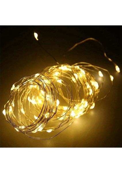 5x Solar Dize Işıklar, 10M 100LED Dış Mekan Dize Işıklar, Veranda, Parti, Noel (Sıcak Beyaz) Için Dekoratif Dize Işıklar (Yurt Dışından) modelleri