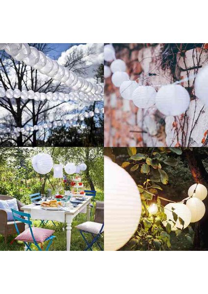 40 Paket Çin Yuvarlak Beyaz Kağıt Fener, Kağıt Fenerler Asılı Fenerler Düğün Süslemeleri (Yurt Dışından) modelleri