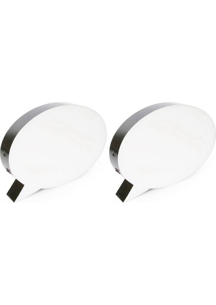 2x LED Mesaj El Yazısı Mektup Işık Kutusu Konuşma Balonu Şekli Yazı Tahtası Doğum Günü Partisi Düğün Için 2 Kalem Ekleyin (Yurt Dışından)