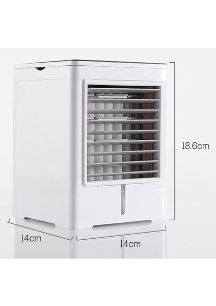 USB Hava Soğutucu Mini Küçük Taşınabilir Masaüstü Yurt Masası Klima Fanı Soğutma Elektrikli (Yurt Dışından)