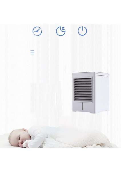 USB Hava Soğutucu Mini Küçük Taşınabilir Masaüstü Yurt Masası Klima Fanı Soğutma Elektrikli (Yurt Dışından) modelleri