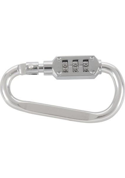 Şifreli Asma Kilit ile 3 Haneli Sayılar Asma Kilit Karabinalar Gümüş (Yurt Dışından)