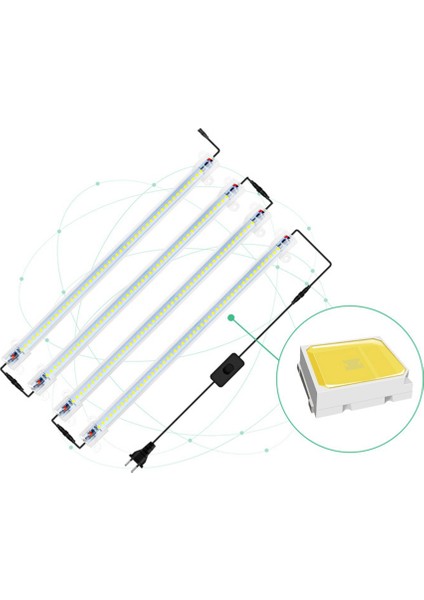 Декоративное Освещение,güneş Işığı Bitki Büyümek Işık Tam Spektrum USB LED Büyümek Işık Şeritleri Bitkiler Için Büyüyen Lamba Büyüme Işığı-Ingiltere Fişi (B) (Yurt Dışından)