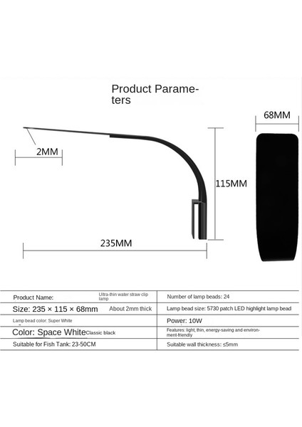 X5 Akvaryum Işığı Balık Tankı Için Ekili Akvaryum 10W LED Işık Akvaryum Için LED Aydınlatma Anti-Sis Klips Işıkları Ab Tak (Yurt Dışından) indirimleri