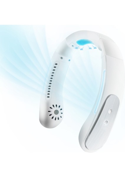 Taşınabilir Klima Boyun Fanı, Yarı Iletken Soğutucu Giyilebilir, Seyahat, Ev, Ofis Için Beyaz (Yurt Dışından) indirimleri