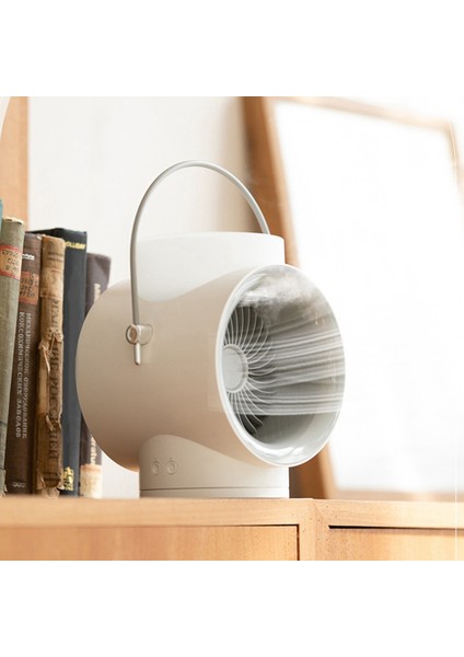 USB Taşınabilir Hava Soğutucu Fan Mini Klima 4000MAH 350ML Soğutma 120 Derece Geniş Açı Ev Yatak Odası Için B (Yurt Dışından)