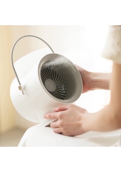 USB Taşınabilir Hava Soğutucu Fan Mini Klima 4000MAH 350ML Soğutma 120 Derece Geniş Açı Ev Yatak Odası Için B (Yurt Dışından)