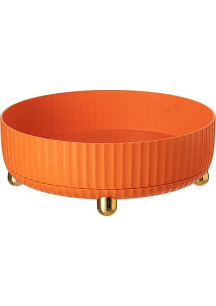 360° Dönen Depolama Çok Fonksiyonlu Organizatör Raf Yağa Dayanıklı Mutfak Dışı Malzemeleri Ev Için Tutucu Turuncu (Yurt Dışından)