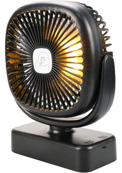 Masaüstü Açık Çadır Fanı USB Şarj Alanı Kamp Kanca Gece Işıkları Dönen (Yurt Dışından)