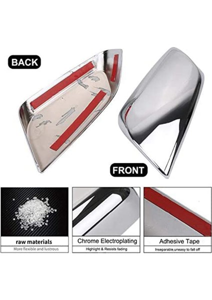 Çift Yan Kapı Ayna Kapakları Dikiz Aynası Kapağı Kapağı Kaplaması 2014-2020 Krom ile Uyumlu (Yurt Dışından) modelleri